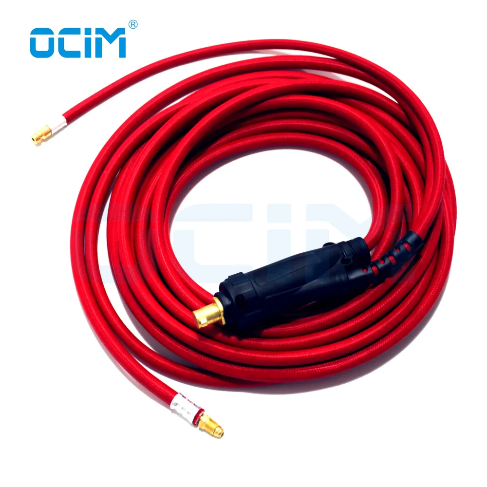 

WP SR 18 WP18 Tig Welding Cable 8M With 35-70 Euro Connector Red super soft Hose