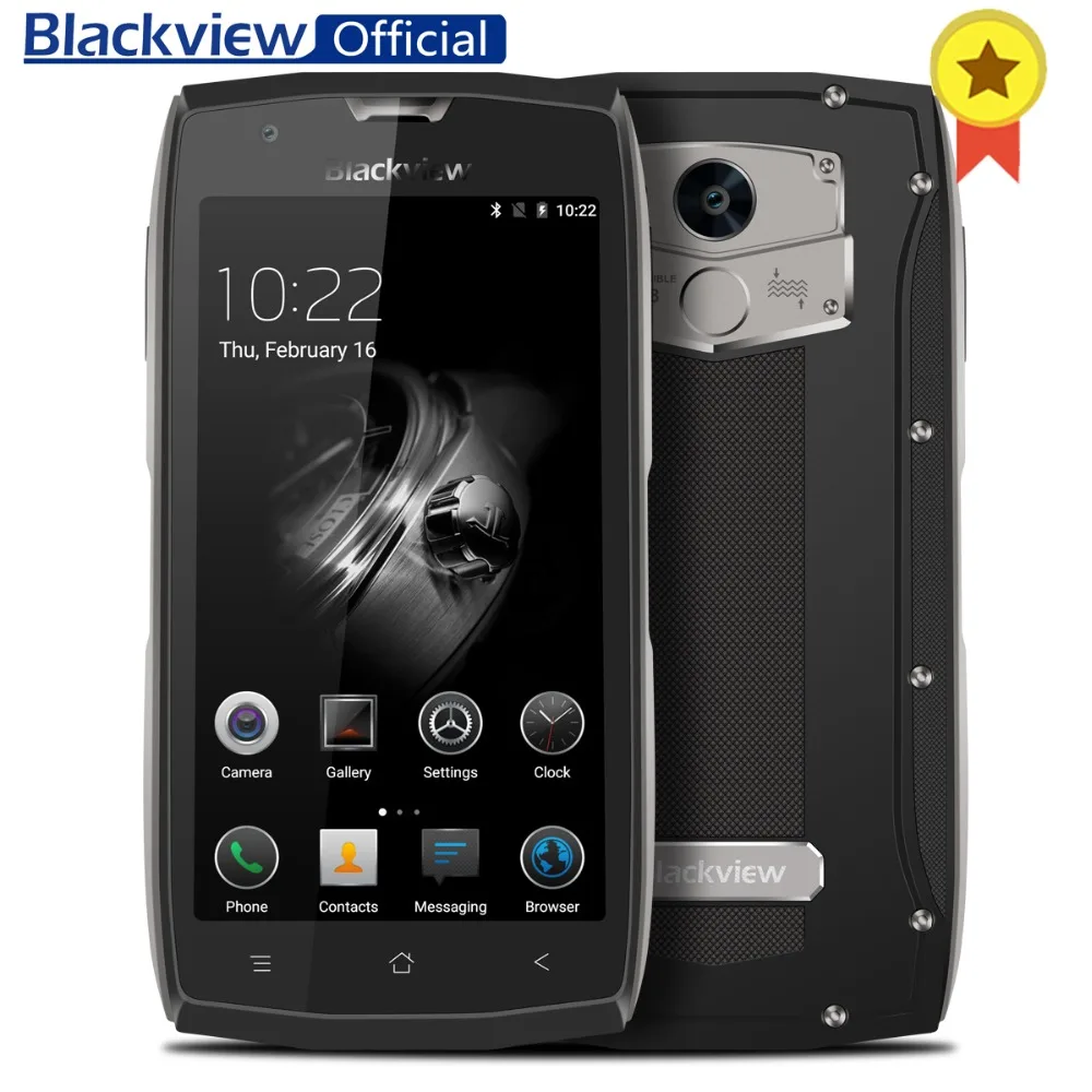 

Blackview BV7000 5" FHD MT6737T Quad Core 2GB RAM 16GB ROM NFC Dual SIM 4G Smartphone Fingerprint 8.0MP Camera 3500mAh Battery