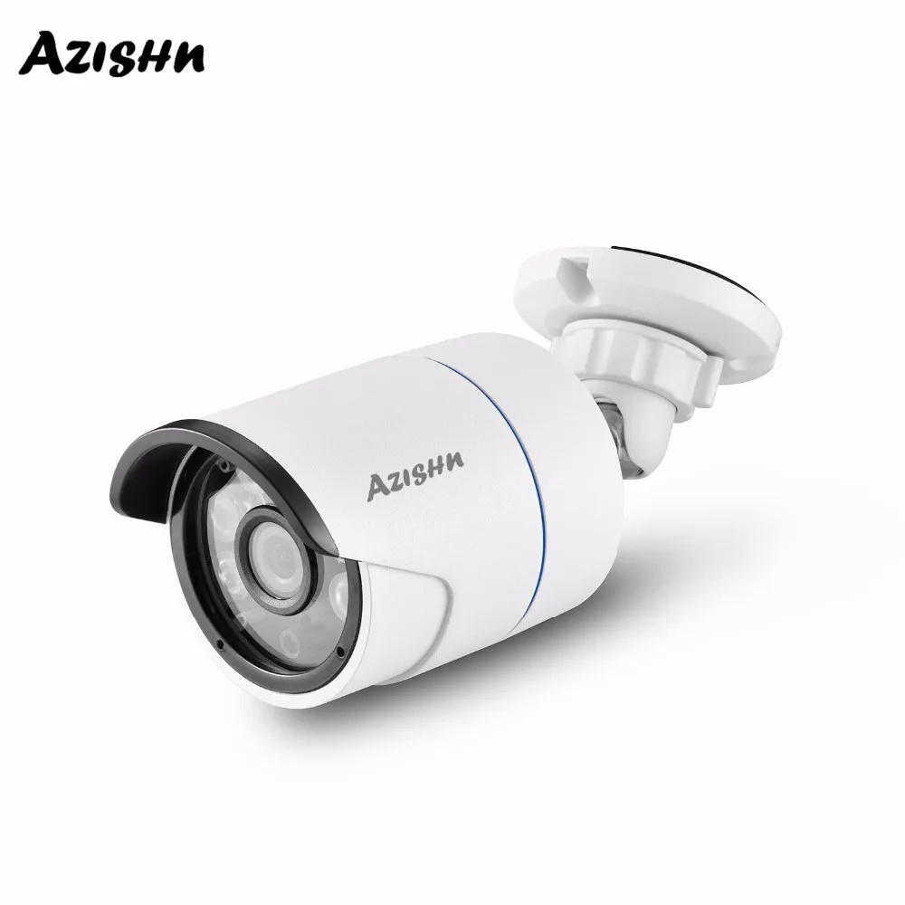 AZISHN 48 В POE IP камера безопасности 1080P 2.0MP Onvif обнаружения движения RTSP Открытый водонепроницаемый CCTV сети Cam