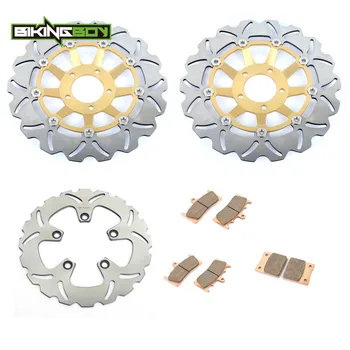 

BIKINGBOY For Suzuki GSX-R 750 W 1994 1995 GSXR 1100 W 93 94 95 96 Front Rear Brake Discs Rotors Disks Pads Motorcycle Full Set