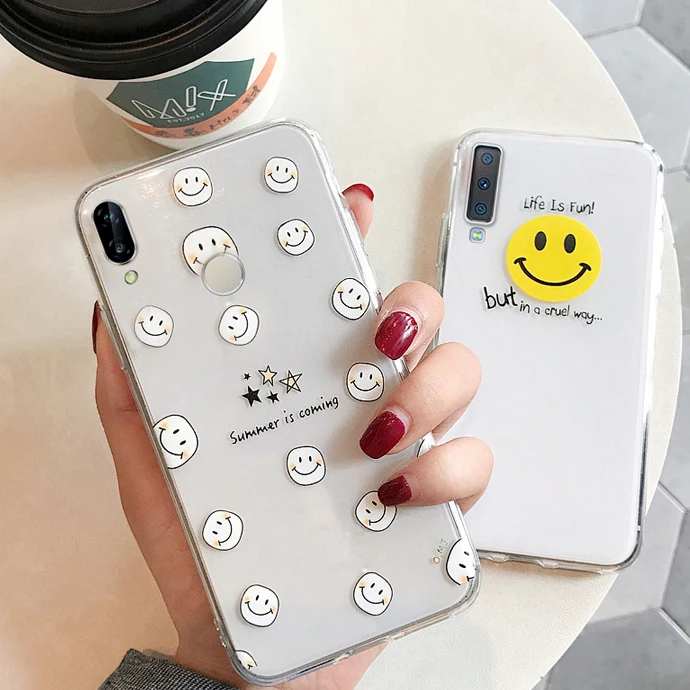 Для huawei P Smart 2019 2018 чехол для Funda psmart красное сердце любовь прозрачный мультяшный