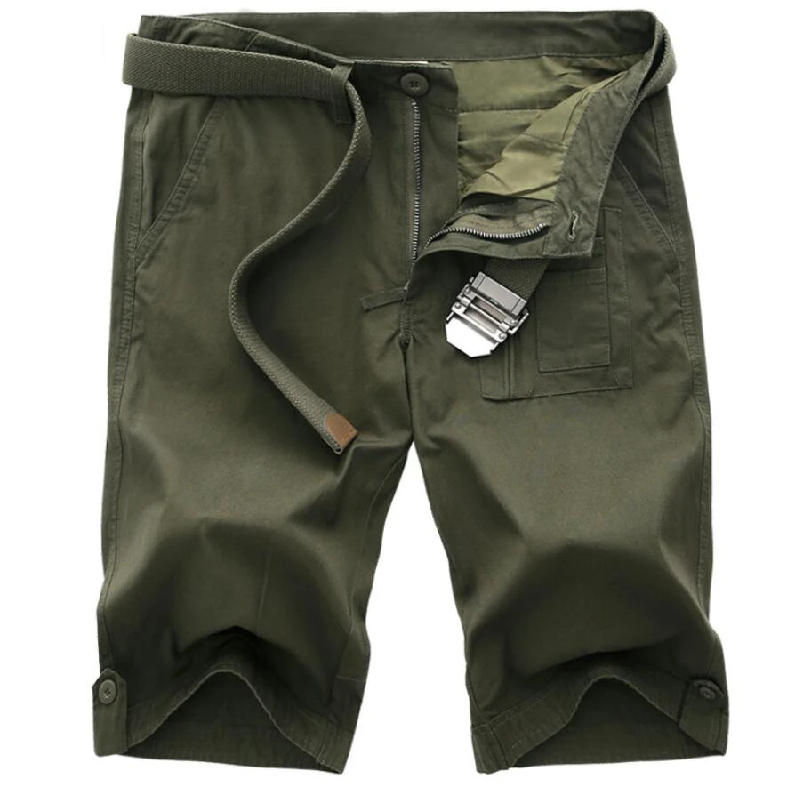 Мужские карго-шорты камуфляжные свободные подходят мульти-карман военный стиль хлопок камуфляж карго шорты брюки
