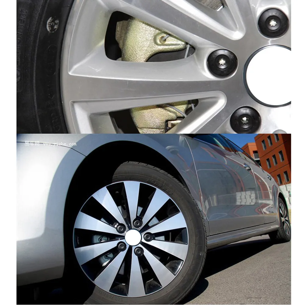 20 шт. 17 мм болт диски колпачки на Колесные гайки автомобиля для Volkswagen Bora Sagitar Magotan Passat специальная розетка Авто ступица винт крышка