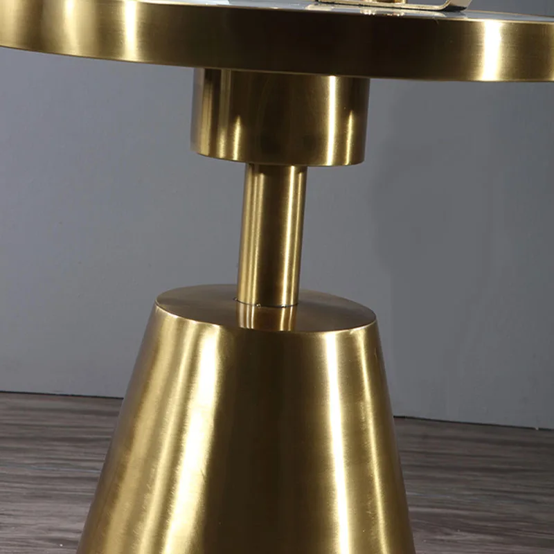 Мрамор столик для Гостиная круглый Art столик Нержавеющая сталь Кофе Таблица