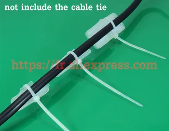 

Free shipping 100 Pcs=1 Pack 40x20mm Transparent Waterproof Wire Sign Cable Tie Marker Marked Tag box 4020 Waterproof Logo Box