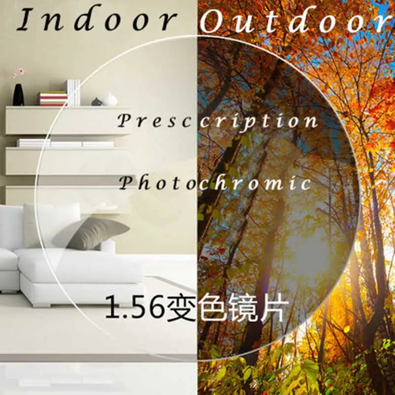 1.56 Photochromic Brown or Gray Progressive SPH range -6.00~+5.50 Max CLY -4.00 Add +1.00~-+3.50 optical lenses for eyewear