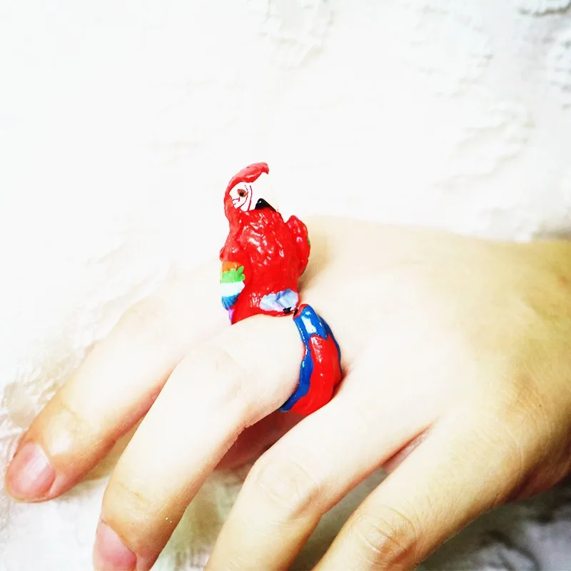New-Fashion-Funny-Animal-Resin-Rings-Women-Tiger-Dog-Parrot-Love-3D-Cartoon-Rings-for-Women (2)