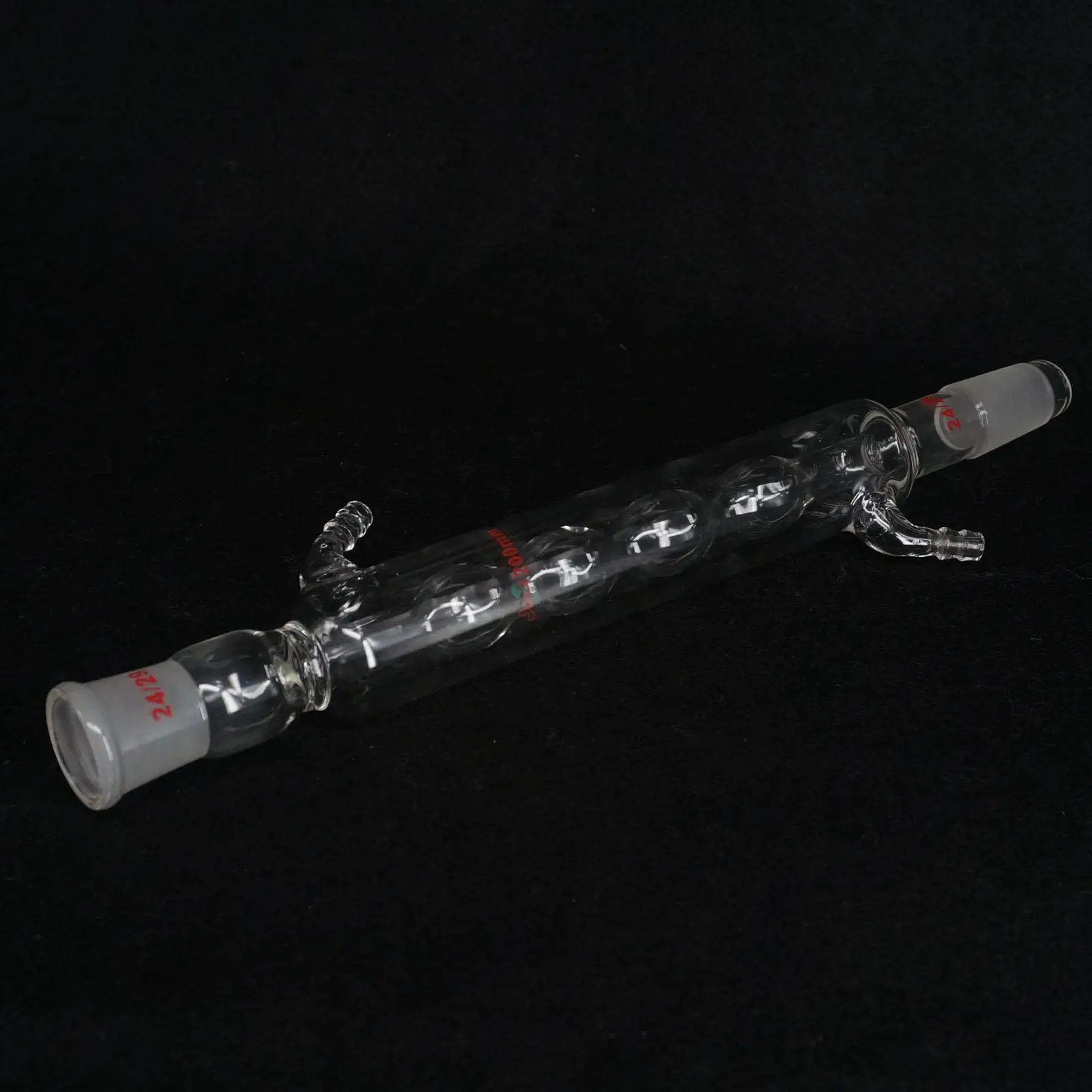 

200mm 24/29 Joint Allihn Glass Condensers Socket Bulb Distillation Lab Glassware