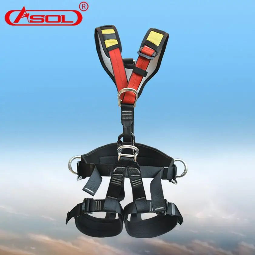 ASOL Whole Body Rock Climbing prompt drop Safety Belts Outdoor Sport