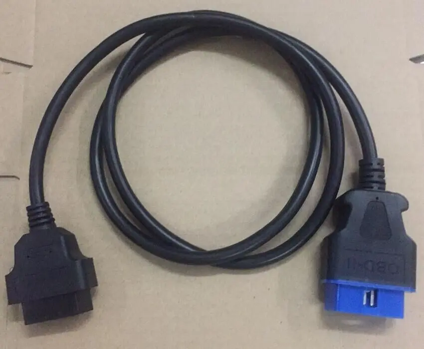 16pin obd2 разъем 16 pin Удлинительный кабель 1 2 м OBDII автоматический диагностического