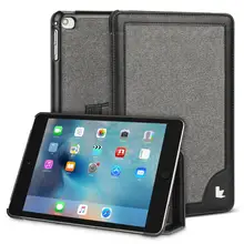 Jisoncase чехол для ipad mini 5 Чехол мешковины + микрофибры Стенд сна Smart