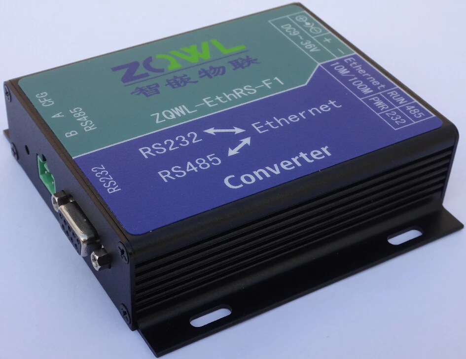 Industrial Grade Serial Device Server Isolated RS232 RS485 to Ethernet Modbus RTU to Modbus TCP Converter UDP VCOM Gateway 9~36V