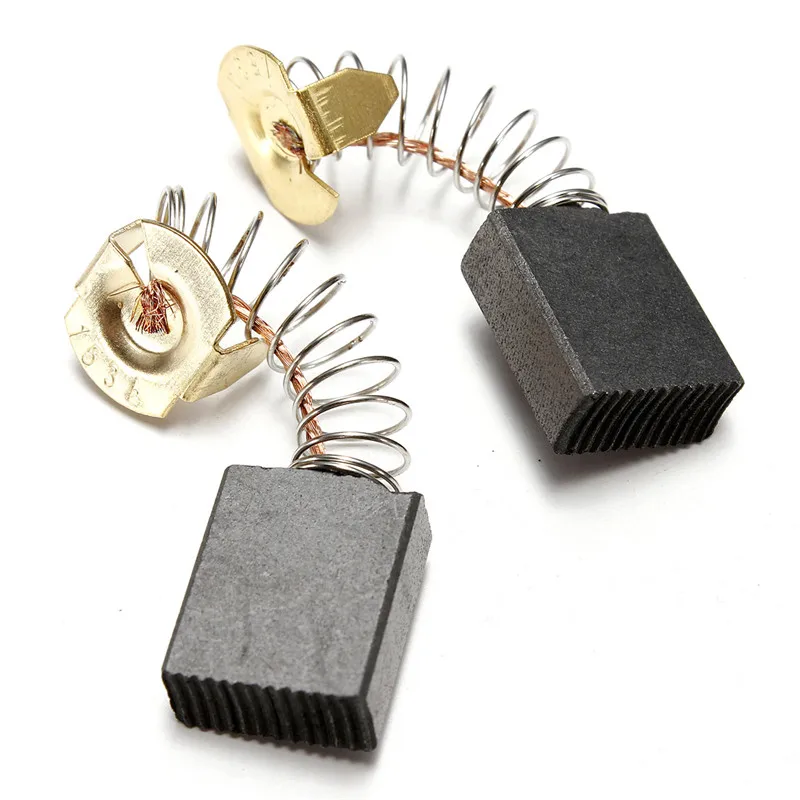 

2pcs/Set 6.5x13.5x16mm Electric Motor Carbon Brushes Springs Power Tool Hammer Drill Grinder Performance Power Chop Saw Model