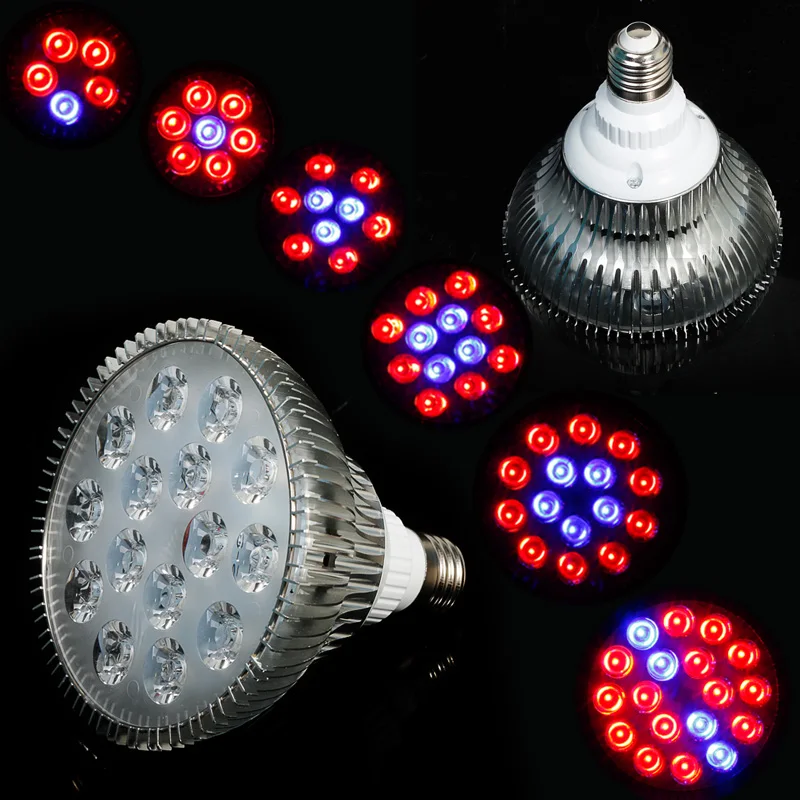 E27 54W 85 265V High Power 14Red 4Blue LED Grow Light for Flowering Plant and Hydroponics