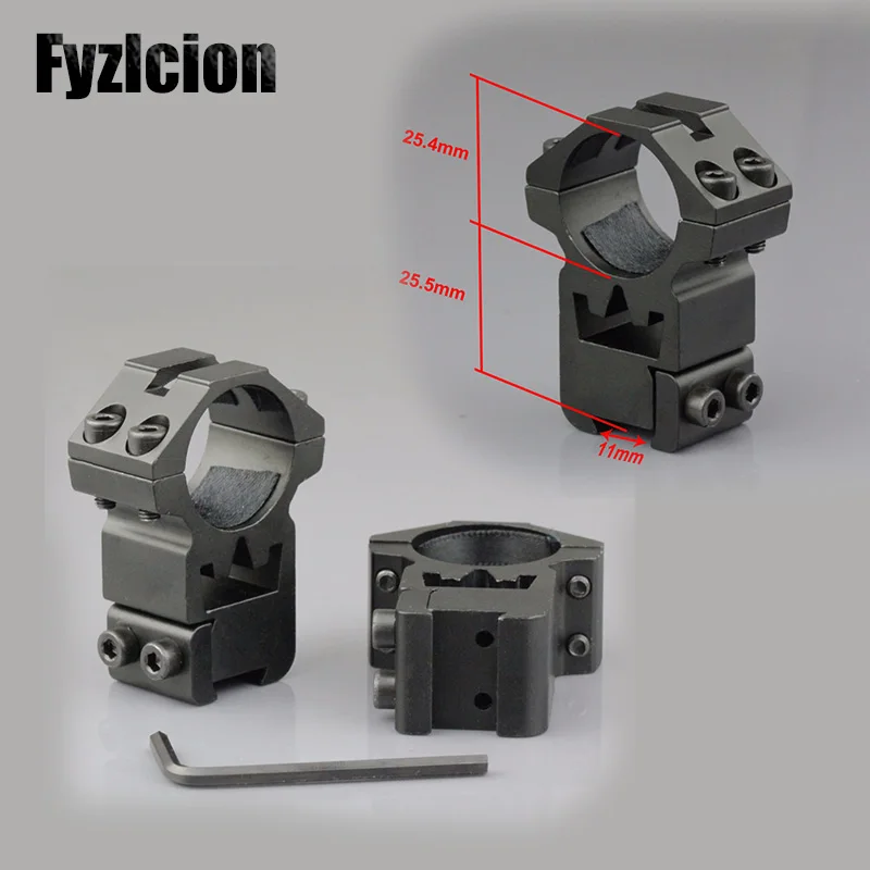2 PCS High Profile Rifle Scope Mount Ring Premium 25.4mm 1" Scopes