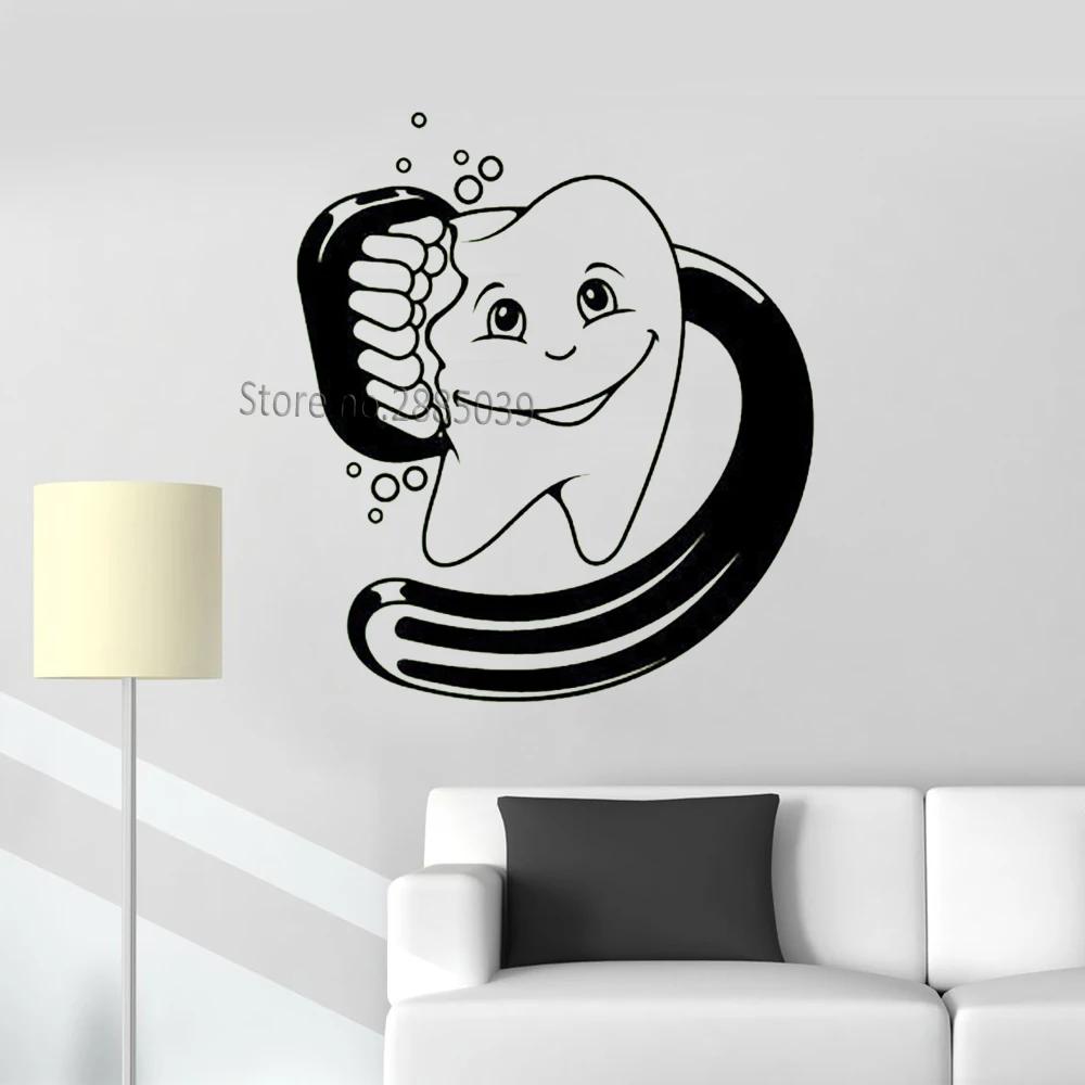 فرشاة الأسنان ملصق حائط من الفينيل ملصقات جدار حمام الداخلية تصميم المنزل فن الديكور جدارية غرفة الاطفال لطيف ملصق الشارات للماء LC859 فرشاة الأسنان ملصق حائط من الفينيل ملصقات جدار حمام الداخلية تصميم المنزل فن الديكور جدارية غرفة الاطفال لطيف ملصق الشارات للماء LC859