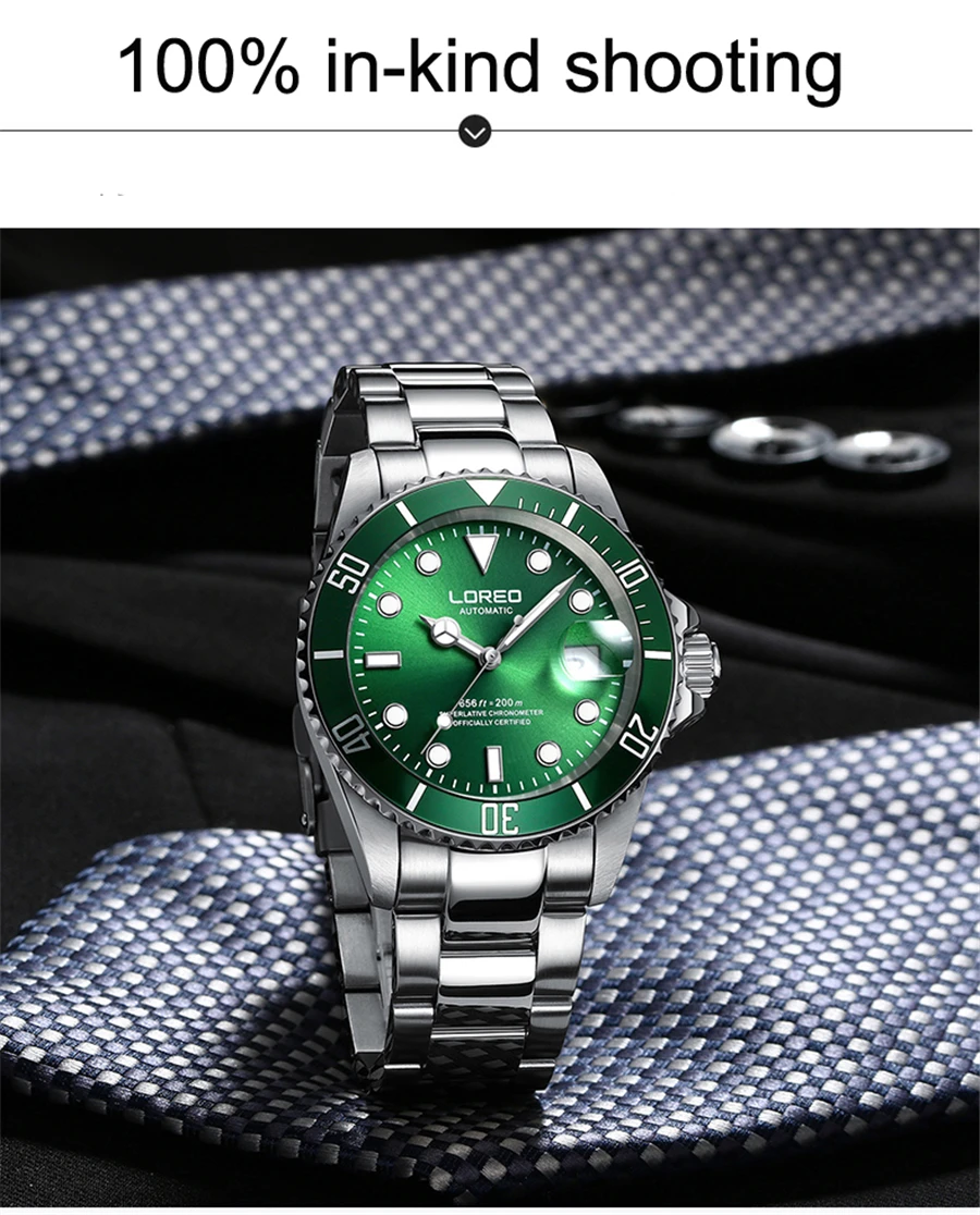 dial luxo masculino relógios automáticos de aço