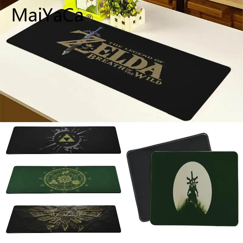 

MaiYaCa New Design Legend of Zelda Art and Artifact Rubber Mouse Durable Desktop Large Gaming Lockedge Mouse Mat Keyboard Pad