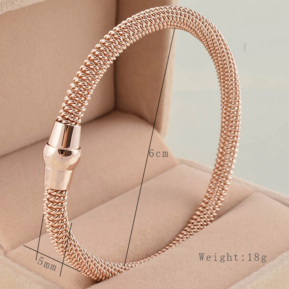 Высокое качество, браслет-цепочка, браслеты с магнитной застежкой, пять цветов, нержавеющая сталь, кабель, сетка, браслет для мужчин или женщин