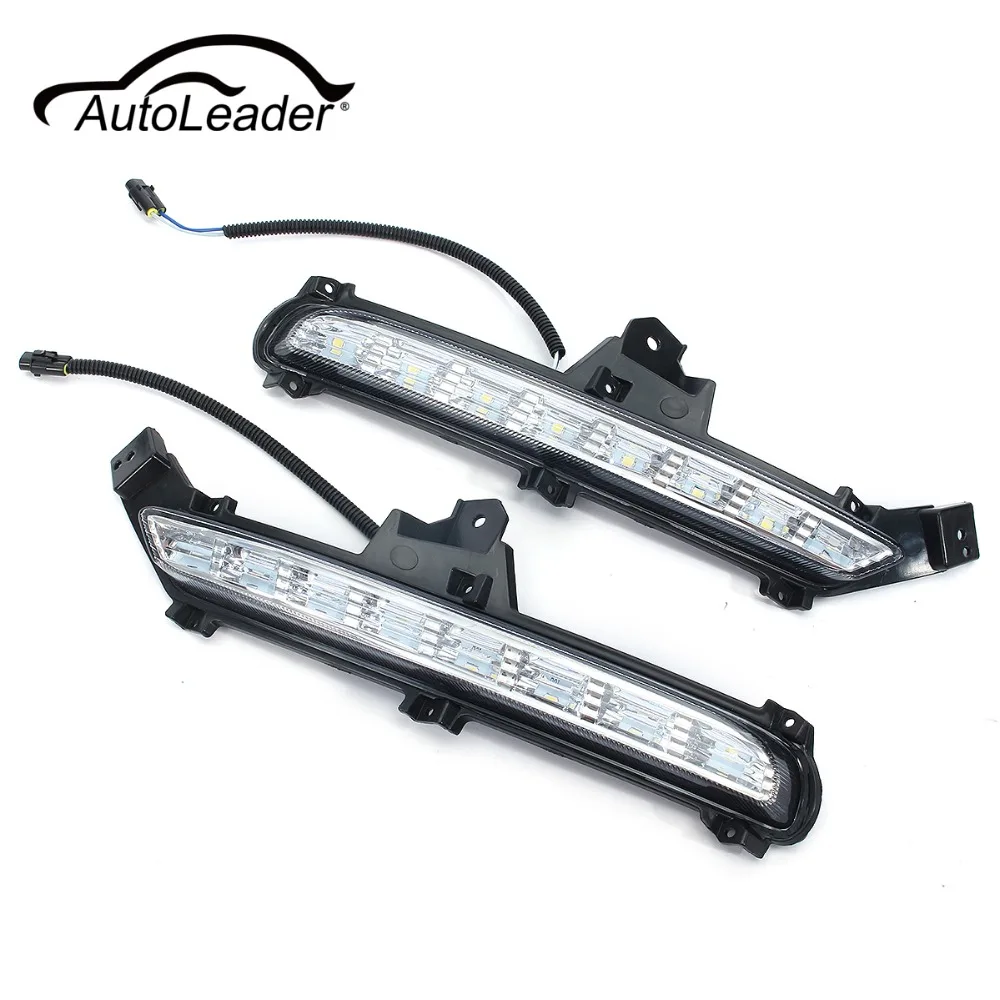 Пара AutoLeader 1 LED для Киа Рио К2 2015 2016 2018 дневного света 6000K DRL автомобиля туман Лампа 12V водить Пара AutoLeader 1 LED для Киа Рио К2 2015 2016 2018 дневного света 6000K DRL автомобиля туман Лампа 12V водить