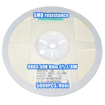 

1 Reel 0805 50K 50K Ohm 5% 1/8W SMD Resistance 5000PCS/Reel