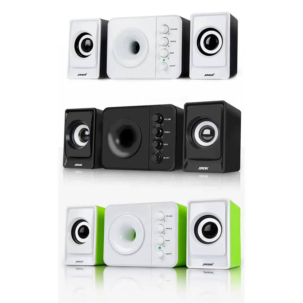 

SADA D-205 2.1 Computer Speaker With Subwoofer - Best For Music, Movies, Multimedia PC And Gaming Systems