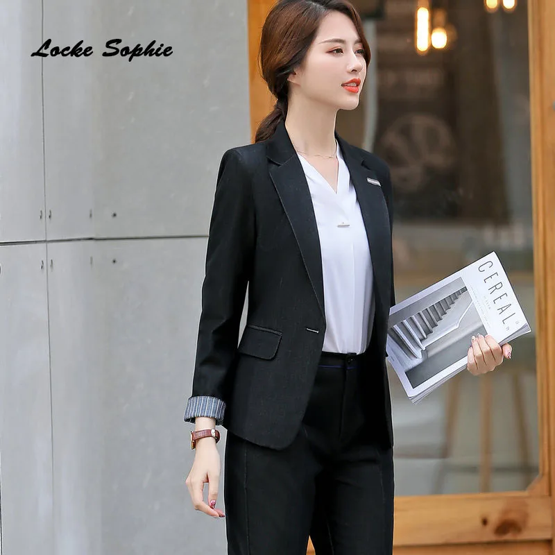 1pcs Women's Plus size Blazers coats 2019 Summer cotton Splicing long sleeves Small Suits jackets ladies Skinny Blazers Suits