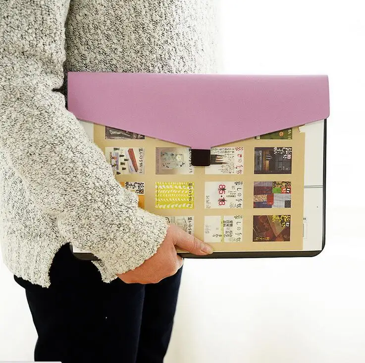 

A4 Document bag plastic paper Storage fabric pouch Package for A4 paper pocket bill pouch file Folder Office & School Supplies