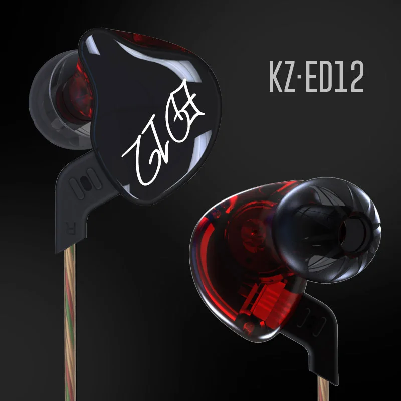bilder für Original KZ ED12 3,5mm In Ohr Kopfhörer Schwere Bass HIFI DJ Stereo Geräuschisolation KZ Headset Austauschbare Kabel bilder für Original KZ ED12 3,5mm In Ohr Kopfhörer Schwere Bass HIFI DJ Stereo Geräuschisolation KZ Headset Austauschbare Kabel