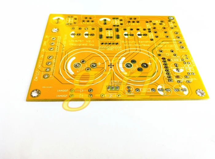 

LM1875 power amplifier board empty plate PCB with horn protection compatible TDA2030A power amplifier board