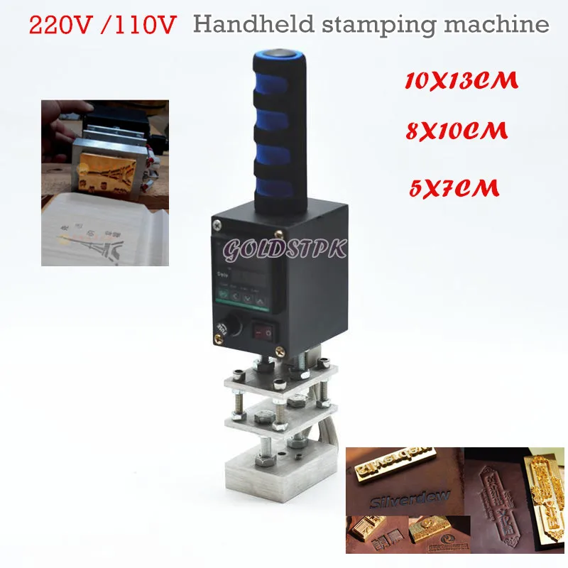 HOT SALE IN ALIEXPRESS ! Manual Handheld Hot Foil Stamping machine For Leather Wood 220V /110V