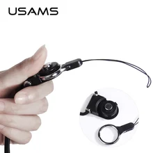 USAMS Мобильный телефон ремни Противоскользящий нейлоновый провод ремешок кольцо держатель мобильного телефона кабельная стяжка
