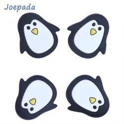 Joepada 100 шт./лот Пингвин животное силиконовые прорезыватели для зубов Бусины Пищевой класс детский прорезыватель BPA бесплатная игрушка DIY