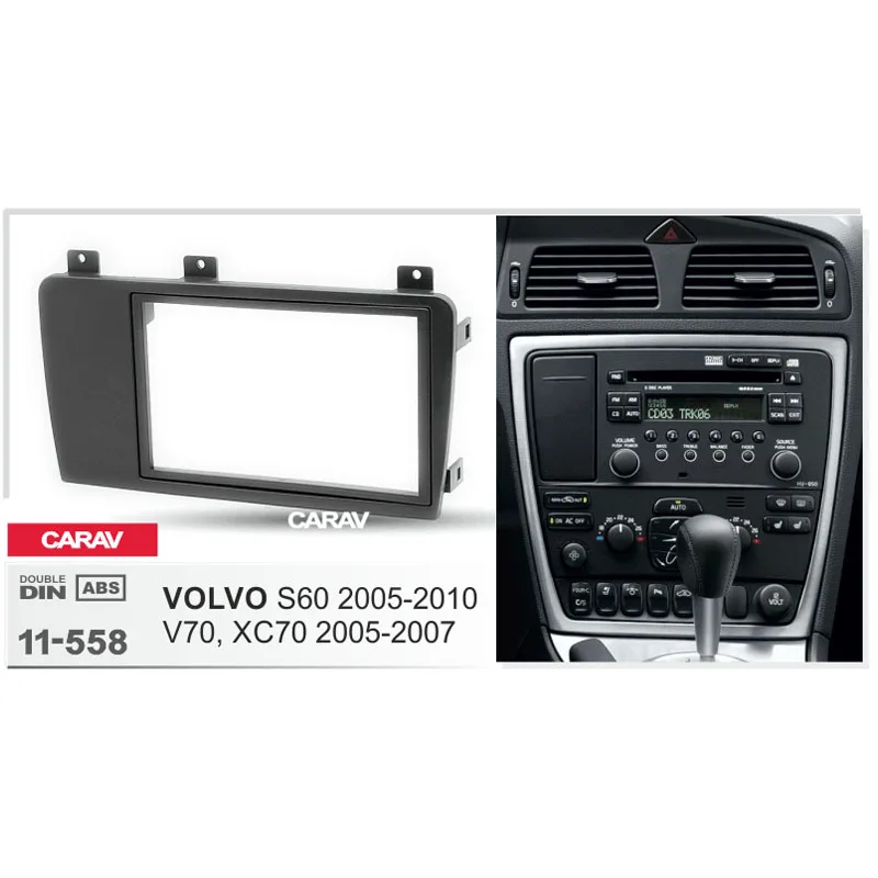 CARAV 11 558 Car Radio Fascia Panel for VOLVO S60 2005 2010 V70 XC70