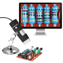 1000X Цифровой Микроскоп USB с функцией OTG Камера Эндоскоп 8-светодиодный увеличительное стекло лупа с подставкой