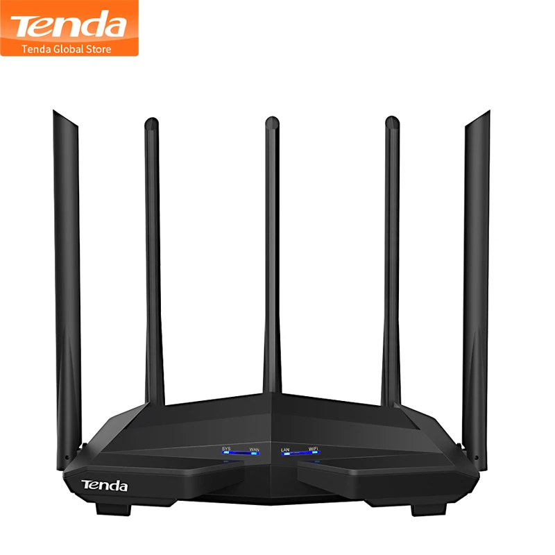 

Tenda AC7 1200Mbps Wireless WiFi Router with 5*6dBi High Gain Antenna Home Coverage Dual Band Wifi Repeater,28nm Chip/APP Manage