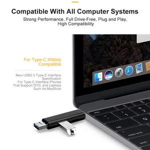 Image 5 - قارئ بطاقات مايكرو USB مع بطاقة TF OTG محول بطاقة الذاكرة الذكية لأجهزة محمول MacBook USB 3.1 نوع C قارئ بطاقات SD
