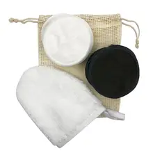 Многоразовые Ватные диски моющиеся Make Up средство для снятия макияжа для лица двойной Слои подушечки для чистки ногтей тормозные колодки чистой уход за лицом уход за кожей