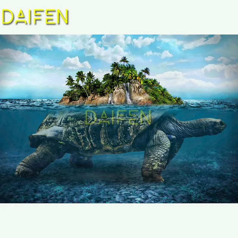 Diamond Sea Turtle Full Round Diamond Painting Cross Stitch Sea Turtle Full A5Q2