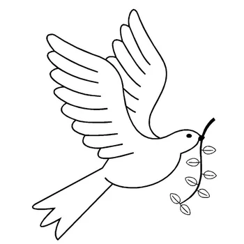 

10.4X13CM White Dove Bird Of Peace And Love Fashion Vinyl Art Car Stickers Black Silver S6-2505
