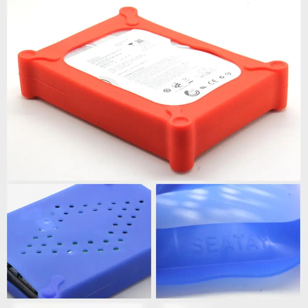 

Silicone Anti-Static Shockproof 3.5inch HDD SSD Hard Drive Protective Case Cover ssd disk