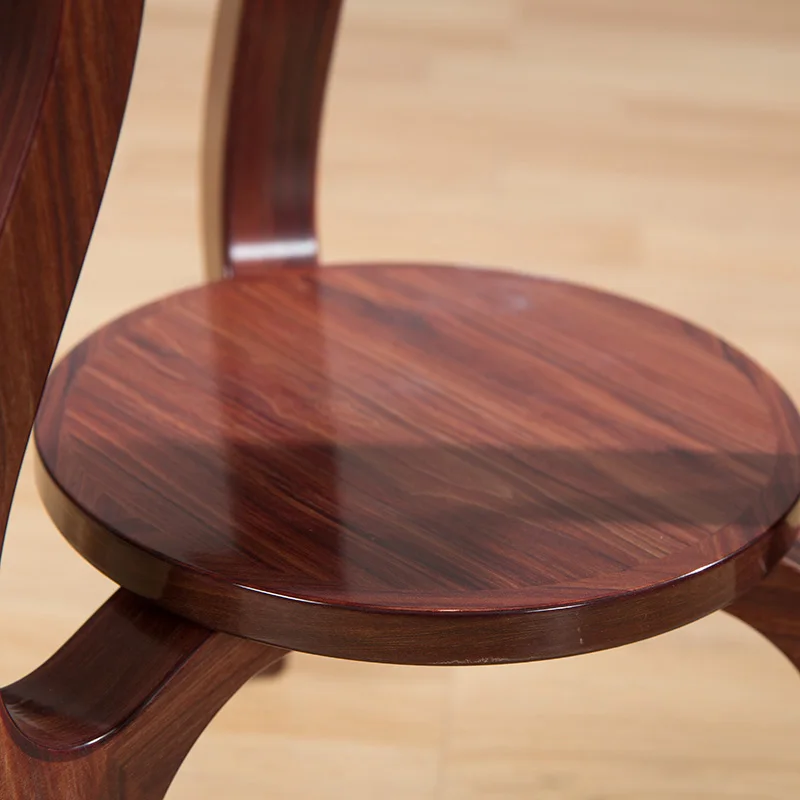 Self-contained solid wood tea table antique old furniture round wooden end table suitable for the living room made in china M223