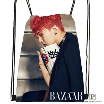 

Custom big bang Drawstring Backpack Bag Cute Daypack Kids Satchel (Black Back) 31x40cm#180612-03-big bang