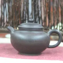 Китайский чайный сервиз Исин Чайный горшок черный грязевой чайник для Пуэр Улун чай