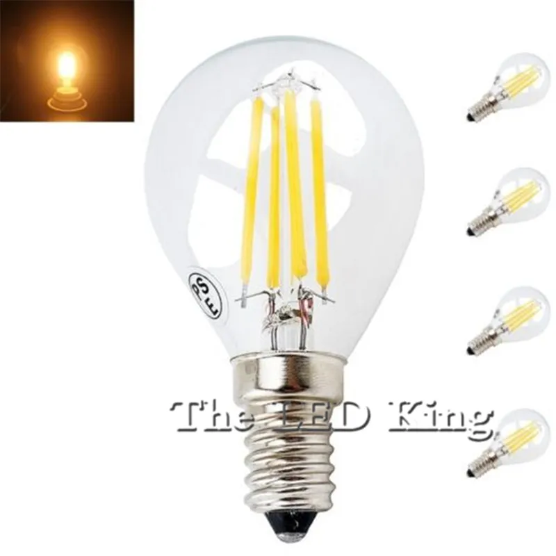 10 шт. светодиодсветильник лампы накаливания E27 E14 6 Вт 18 12 110 В 220 G45|edison led bulb|led bulbedison