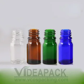 

5ml100pcs empty clear glass essential oil bare bottle cosmetic packaging container