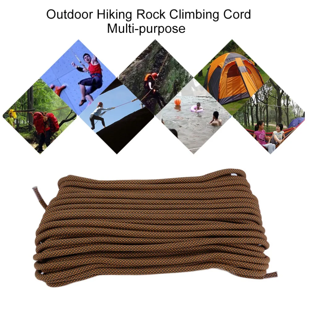 

Newest High Strength Cord 9.8MM 60M Length Safety Rope 15KN Professional Rock Climbing Rope Outdoor Hiking Accessories