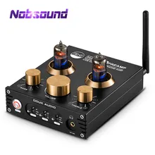 Nobsound HiFi Bluetooth 5.0 6J5 Valve Tube Preamp Bass Preamplifier Stereo Audio Headphone Amplifier USB DAC APTX