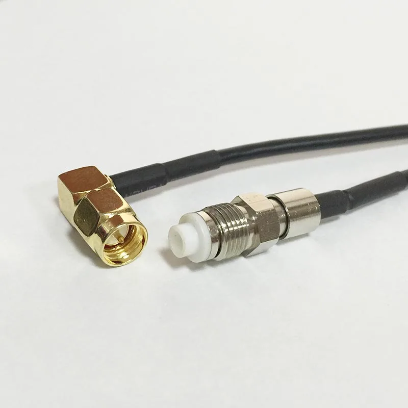 Коаксиальный кабель разъем SMA типа папа под прямым углом FME Мама RG174 отрезок 20 см 8