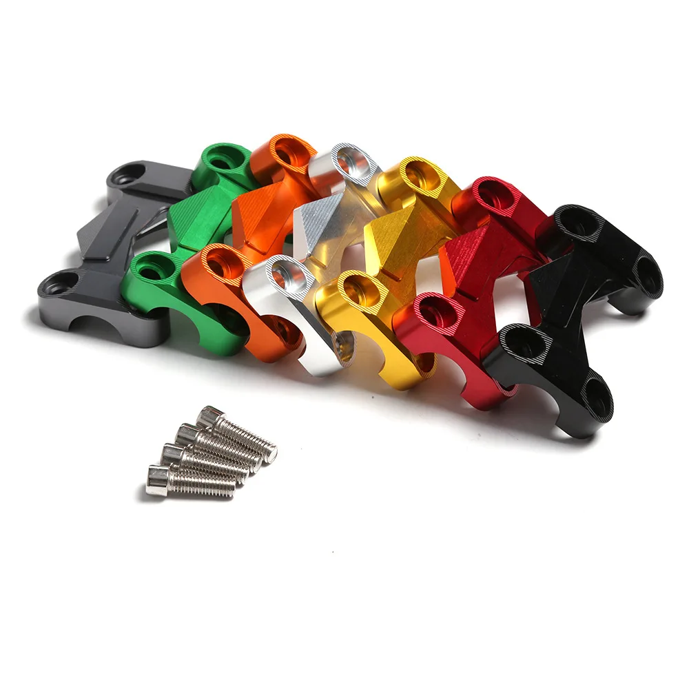 For kawasaki Z125 Z 125 2015 2016 2017 Motorcycle Handlebar Risers Top cover Handle Bar Fat Bar Riser Mount Clamp Top Cover CNC Aluminum Motorbike Accessories